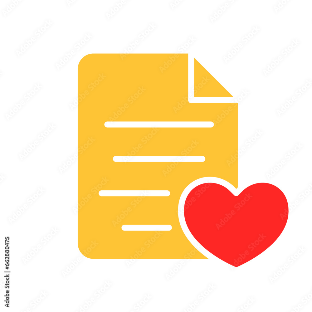 File with hearts line icon. Relationship, love, date, Valentine's day, connection, marriage, family, feelings. Vector color icon on a white background for business and advertising. File with hearts line icon. Relationship, love, date, Valentine's day, connection, marriage, family, feelings. Vector color icon on a white background for business and advertising.