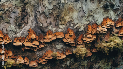 Close-up view of wall fungus