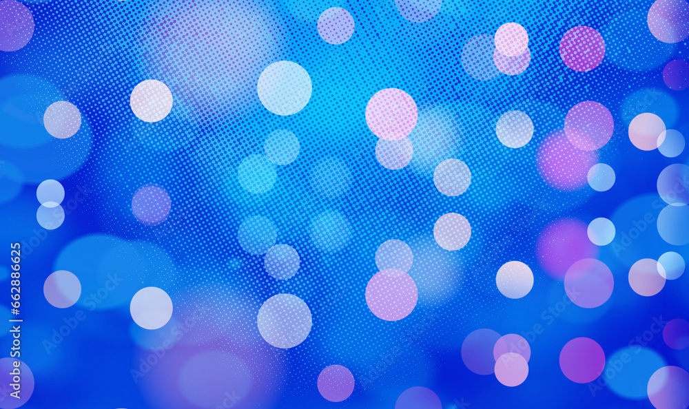 Blue bokeh background with blank space for Your text or image, usable for social media, story, banner, poster, Ads, events, party, celebration, and various design works