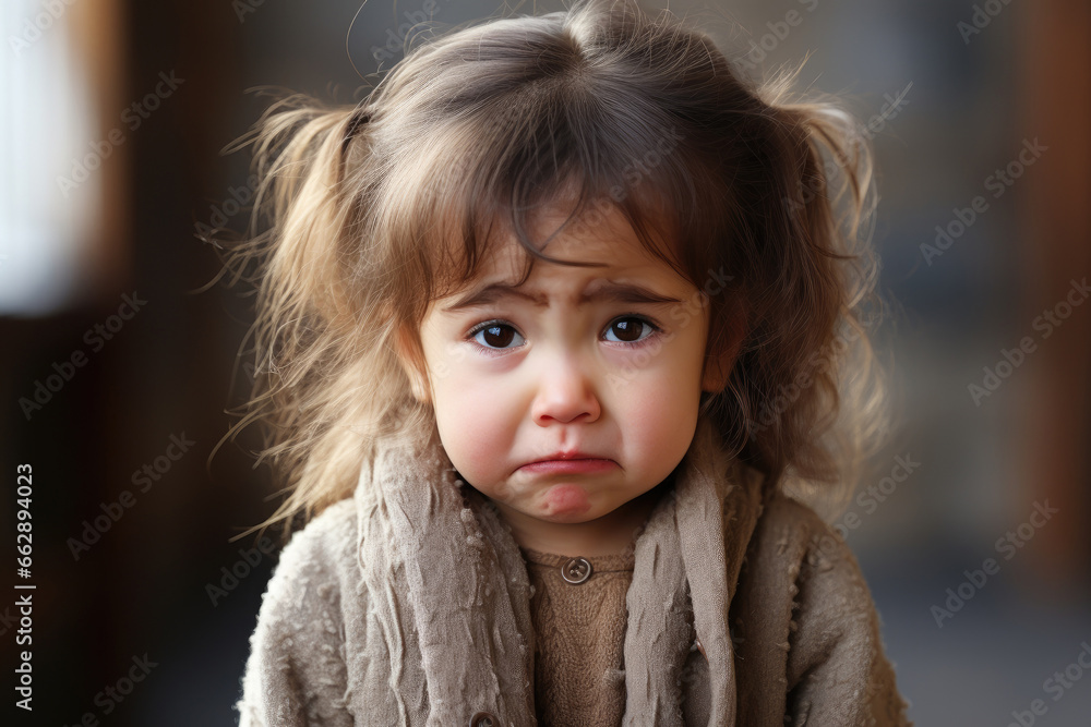 Sad Crying girl face Sad Crying girl face