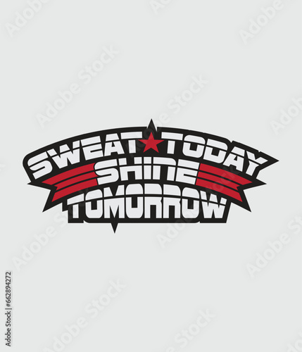 Gym fitness t-shirt design vector