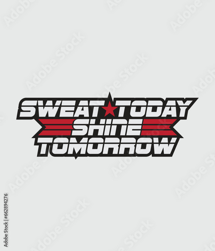 Gym fitness t-shirt design vector