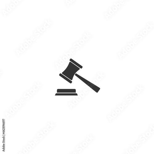 Judgement  Justice icon in trendy flat style. Vector Illustration