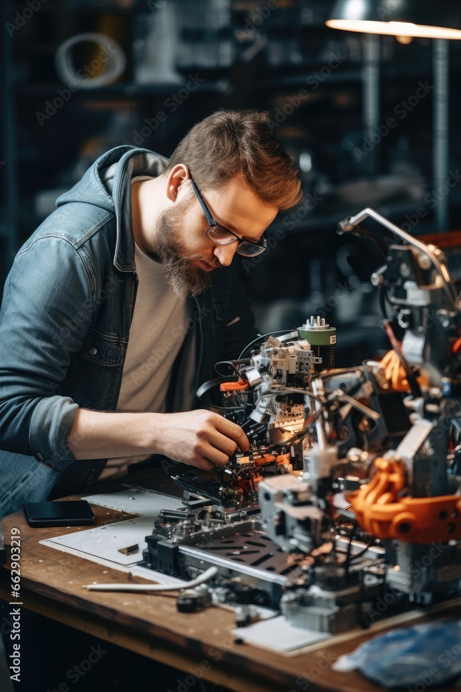 Man creates bionic robot Man creates bionic robot