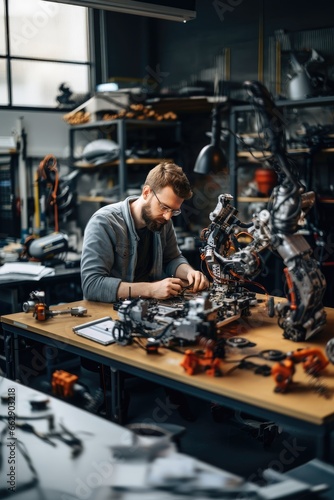 Man creates bionic robot