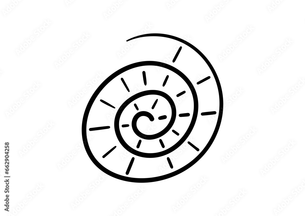 hand drawn spiral shape. doodle spiral shape hand drawn spiral shape. doodle spiral shape