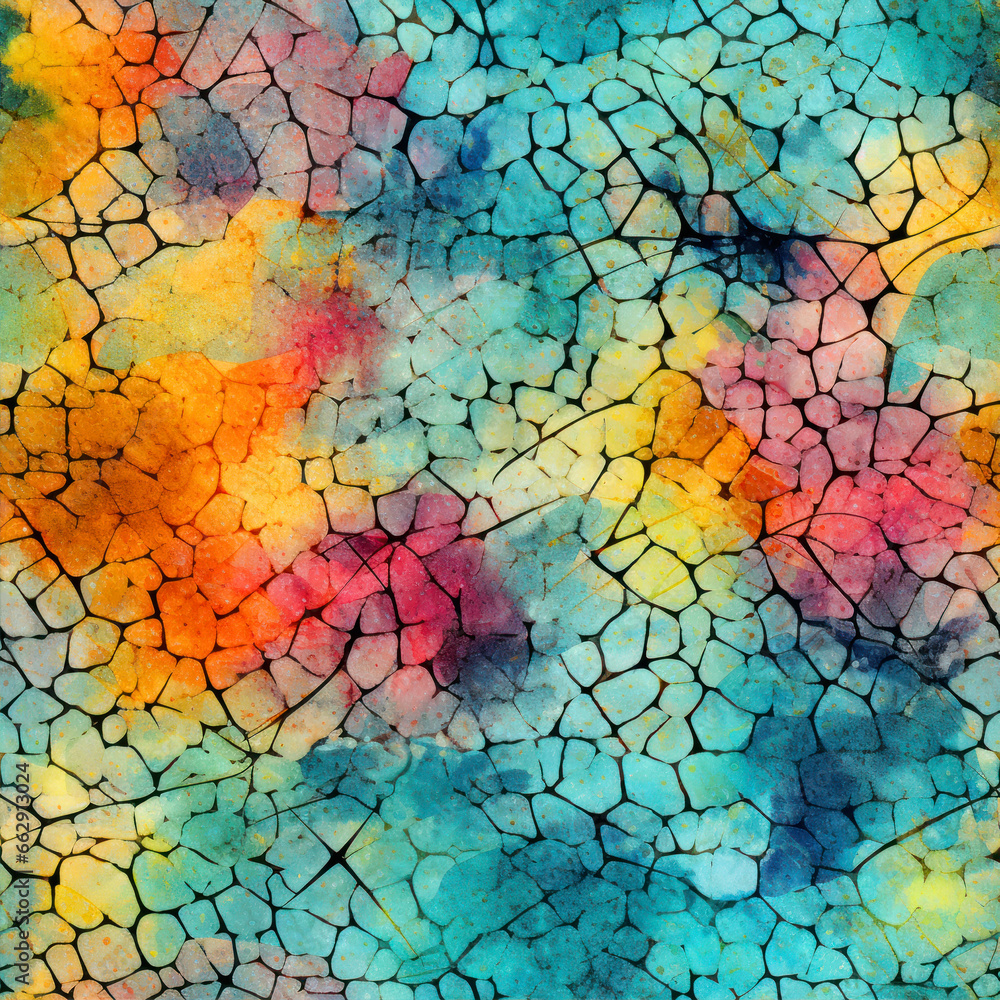 acid wash patterns, watercolor seamless pattern with blue, yellow and orange triangles on grunge background acid wash patterns, watercolor seamless pattern with blue, yellow and orange triangles on grunge background