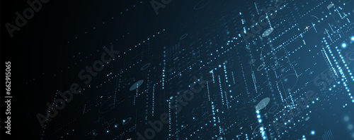Technology abstract futuristic background for internet business. Big data concept.