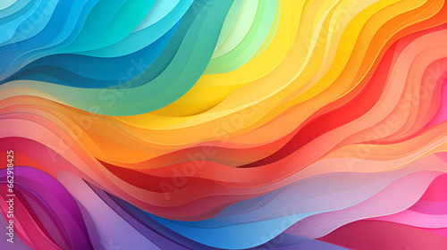 Dazzling Abstract Rainbow Colored Design Background: Vibrant Spectrum of Creative Expression and Artistic Brilliance