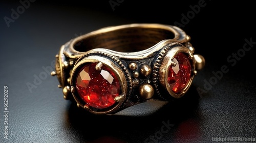 old ring with diamonds