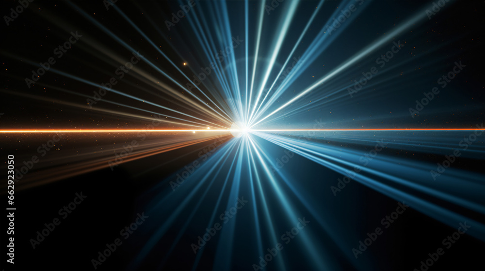 Magic of physics unfolds as a light beam traverses through a positive lens, forming a mesmerizing convergent pattern at the focal point. Magic of physics unfolds as a light beam traverses through a positive lens, forming a mesmerizing convergent pattern at the focal point.