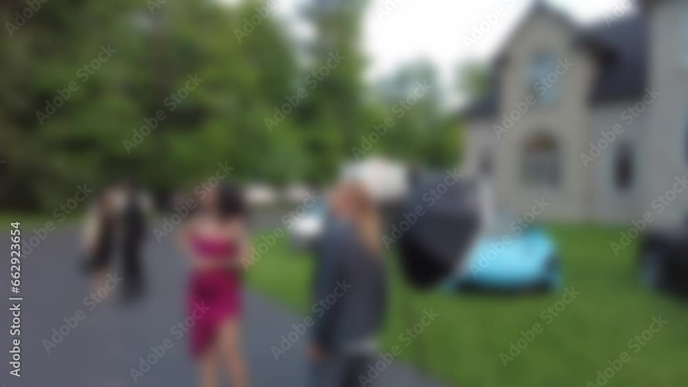 Blurred Walking Past High End Supercars At Wealthy Persons Vip Invitation Only Party Blurred Walking Past High End Supercars At Wealthy Persons Vip Invitation Only Party