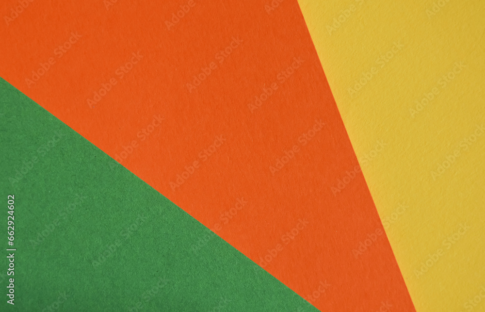 abstract background for the design. colored sheets of paper, geometric lines. orange, yellow colors
