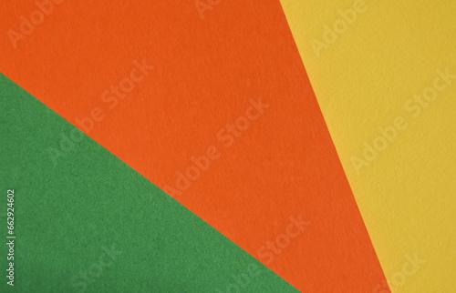 abstract background for the design. colored sheets of paper, geometric lines. orange, yellow colors