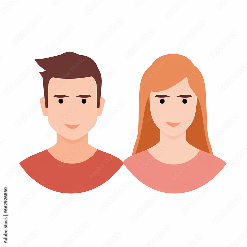 pair of avatars, user icons