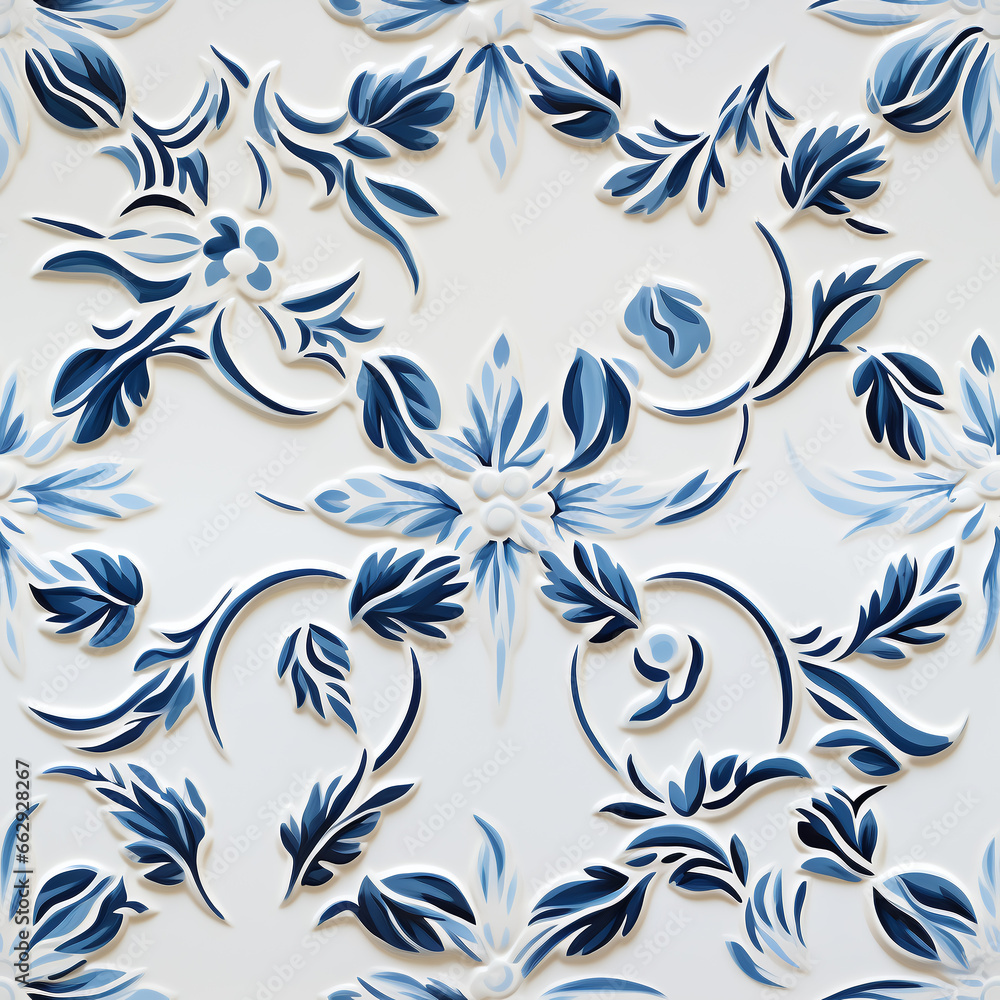 Fototapeta premium Arabesque template texture of Stencils (Tile)