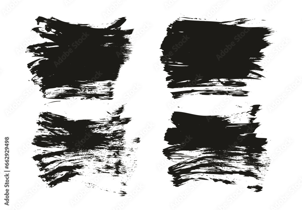 Flat Fan Brush Thick Short Background High Detail Abstract Vector Background Set Flat Fan Brush Thick Short Background High Detail Abstract Vector Background Set