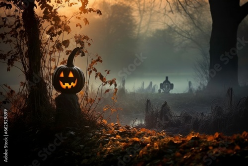 Wallpaper Mural Haloween graveyard Torontodigital.ca