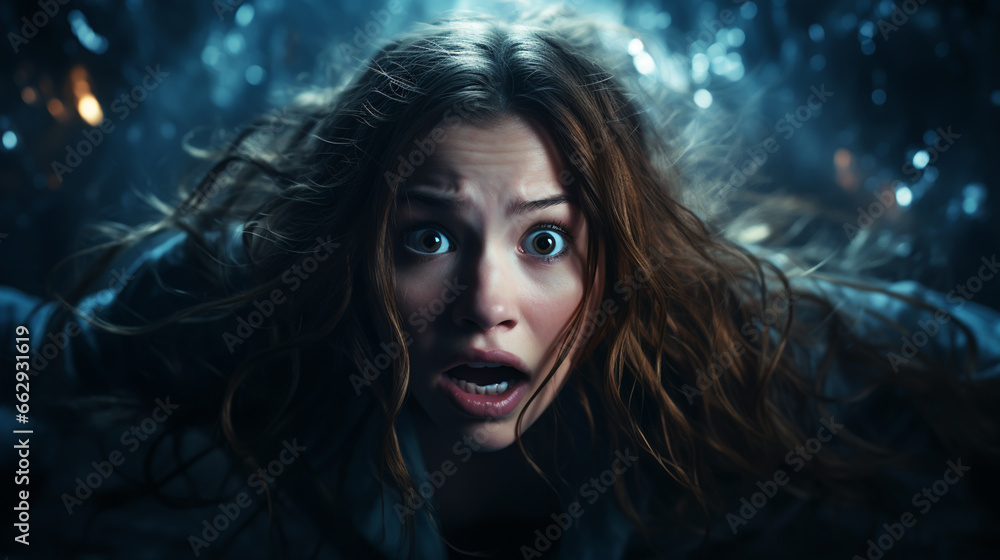 Scary person Afraid of something in the Dark Scary person Afraid of something in the Dark
