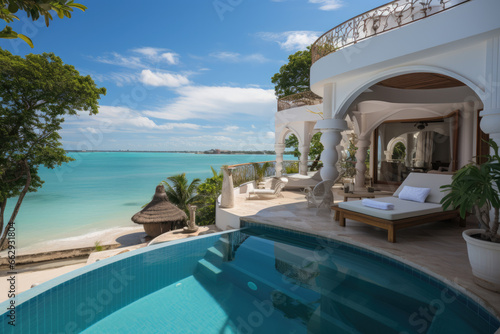 Luxurious Zanzibar Hotel with a Pool  A famous and luxurious holiday hotel in Zanzibar  Africa 