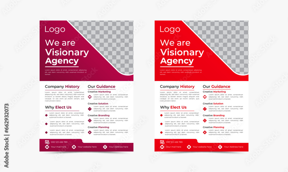Modern Business Flyer design layout space for photo background, vector illustration template in A4 size Modern Business Flyer design layout space for photo background, vector illustration template in A4 size