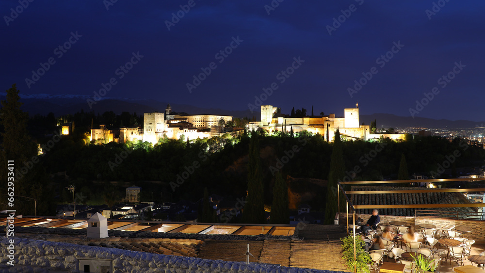 Obraz premium La Alhambra de Granada, Granada, Andalucía, España