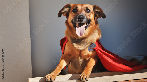 cachorro super herói 