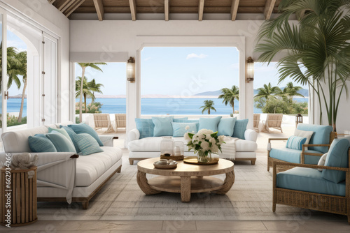 Whimsical Seaside Retreat: Explore Captivating Views of a Seafront Villa, Infused with Fantastical Elements and Rustic Materiality, Unveiling a Delightful Fusion of Nature and Imagination © Infinite Shoreline