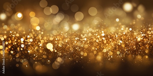 Golden particles shiny glitter texture background