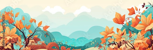 Background of Vibrant Autumnal Leaf Patterns  A Symphony of Nature s Colors and Elegance - Generative AI