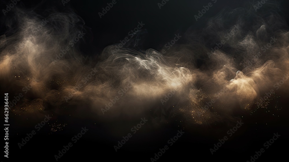 Wallpaper image of Dancing Smoke in a Luminous Dream - A Mystical Journey. Generative AI - obrazy, fototapety, plakaty 