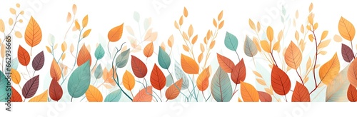 Background of Vibrant Autumnal Leaf Patterns  A Symphony of Nature s Colors and Elegance. Generative AI