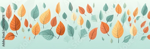 Background of Vibrant Autumnal Leaf Patterns  A Symphony of Nature s Colors and Elegance - Generative AI