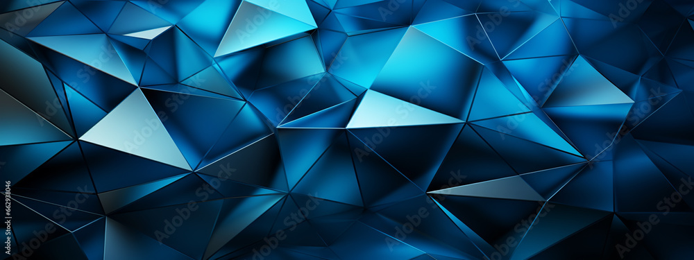 Fototapeta premium Abstract blue geometrical background. Design template for brochures, flyers, magazine