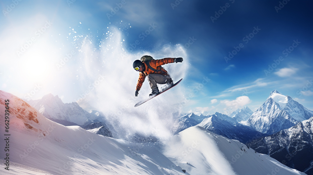 Mountaineer backcountry ski walking Mountaineer backcountry ski walking