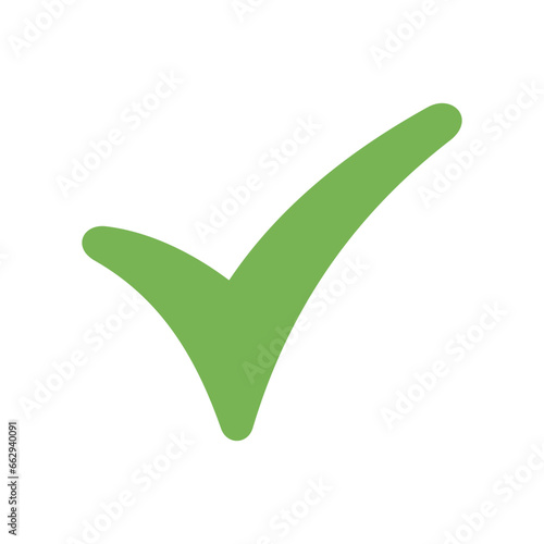 Check mark icon. Vector icon isolated on white background.