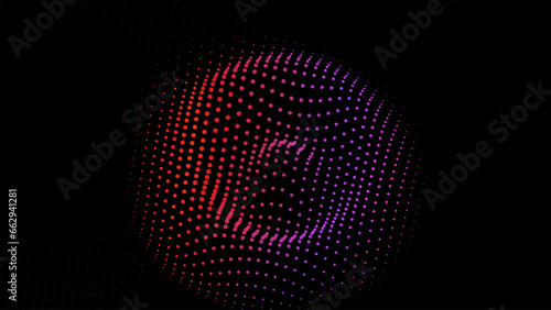Abstract waveform net pulsating hole dots nodes banner resilience energy power big data technology explosion