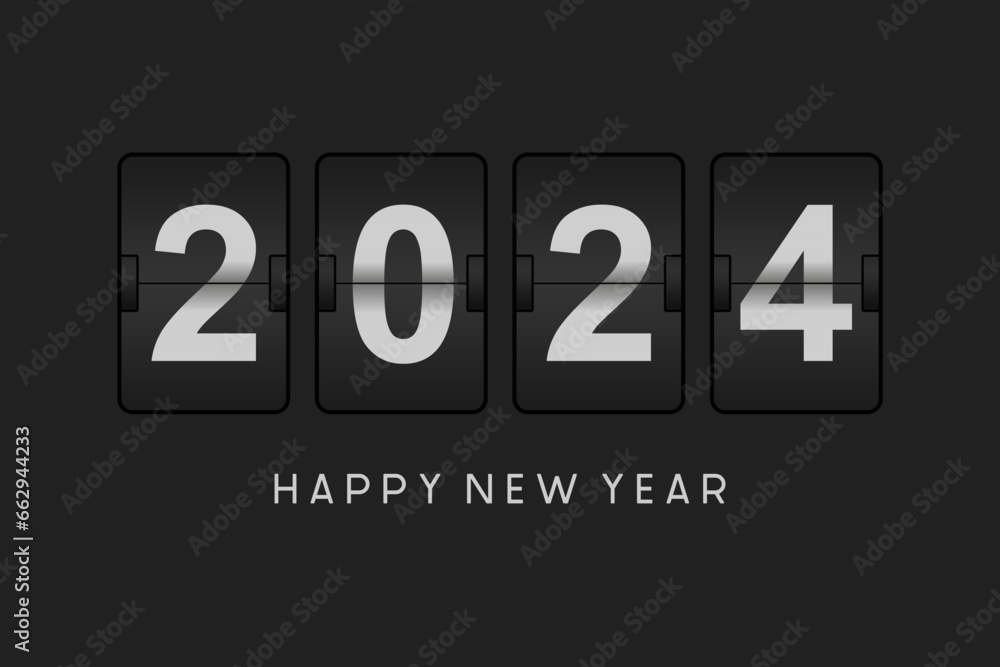 digital clock 2024 new year template digital clock 2024 new year template