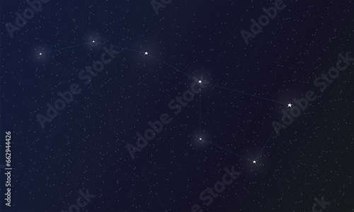 Big Dipper, Ursa Major constellation, Cluster of stars