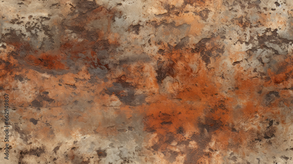 Industrial Rust-Effect Concrete Wall Texture Industrial Rust-Effect Concrete Wall Texture