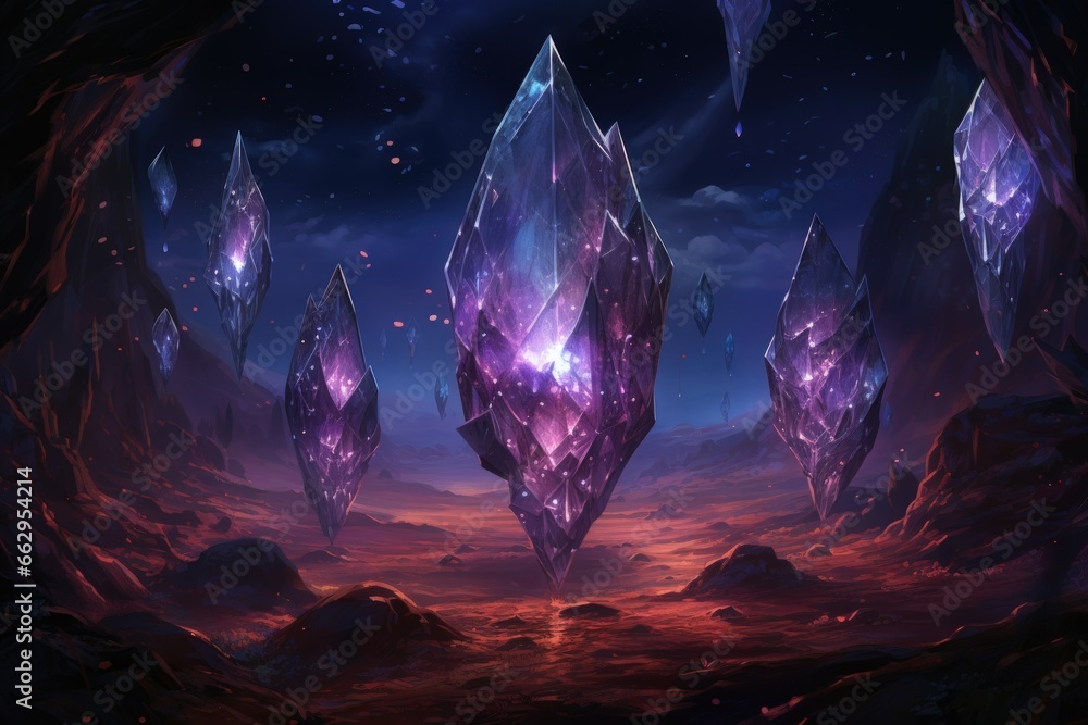 Mysterious crystalline beings, made entirely of sparkling gemstones - Generative AI Mysterious crystalline beings, made entirely of sparkling gemstones - Generative AI