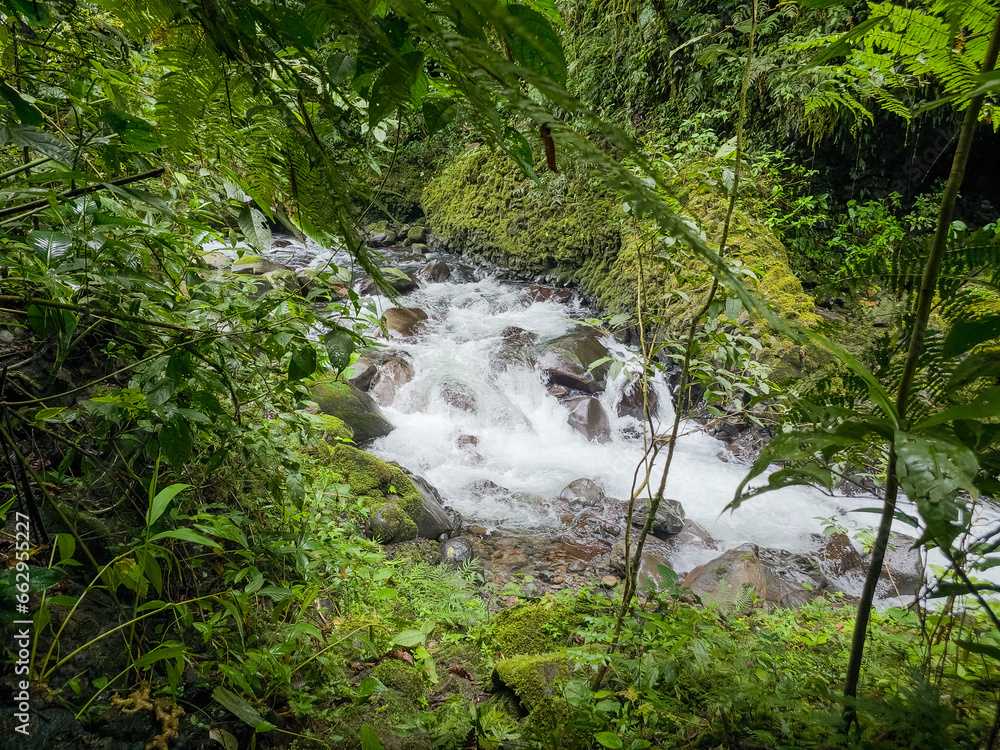 Recorrido por montañas y ríos de Chiriquí en Panamá Stock Photo | Adobe ...