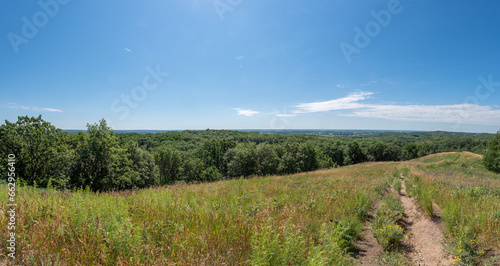 Panoramic view from the top of Inspiration Peak in west central Minnesota  USA. 
