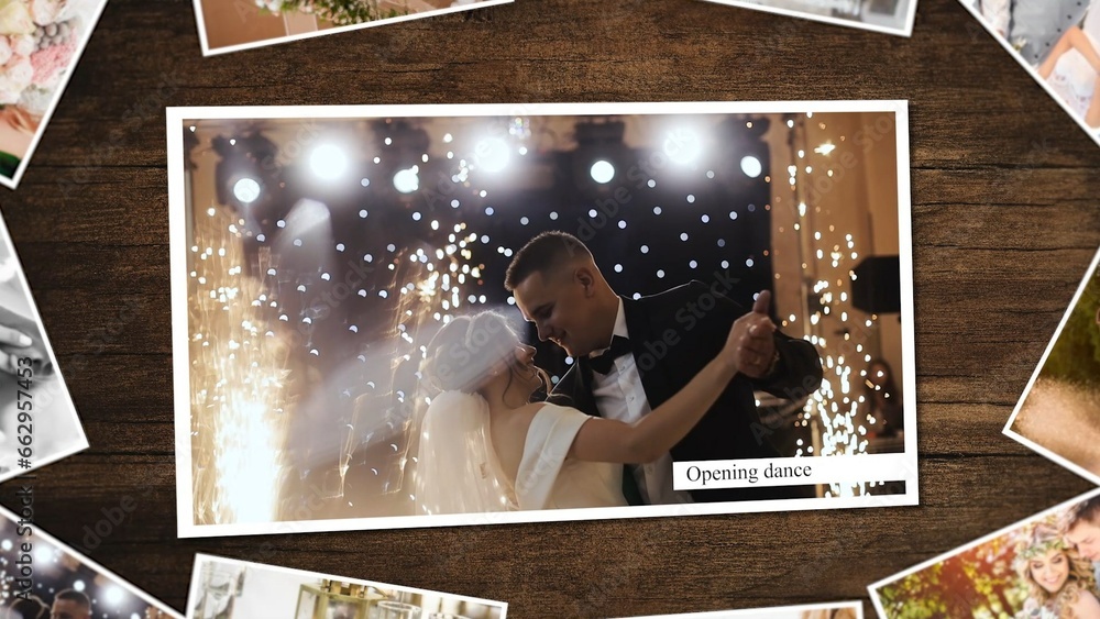 Beautiful Wedding Recap Picture Slideshow Template Stock Template ...