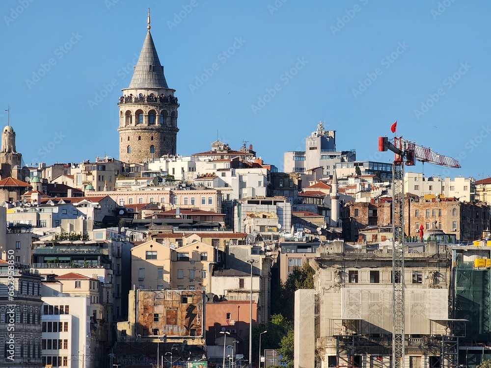 galata tower and city of istanbul landscape