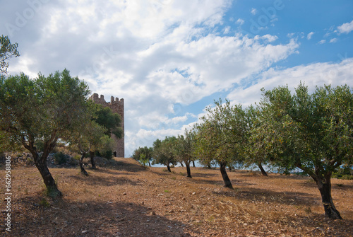 Athens, Greece / September 2023: Thirteenth century Frankish tower of the De LaRoche monarch in Athens. Medieval Greece.  photo