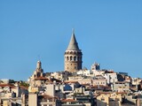 galata tower and city of istanbul landscape