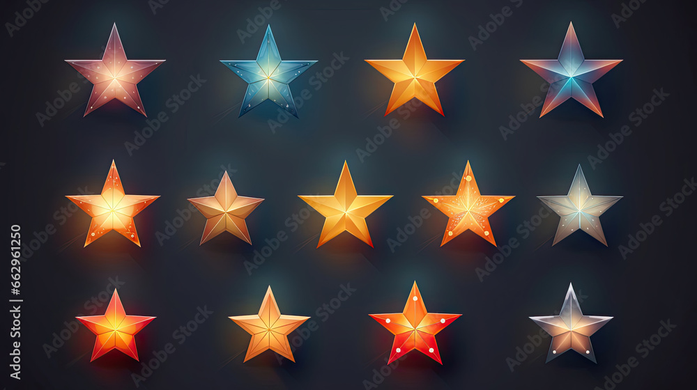 Vector star set with a versatile range of star shapes perfect for design flexibility Vector star set with a versatile range of star shapes perfect for design flexibility