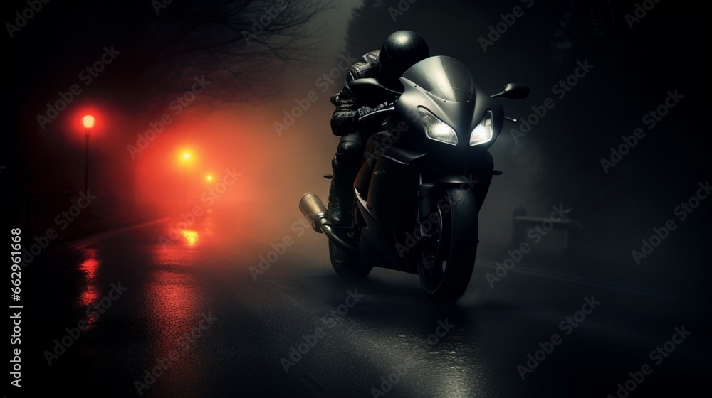 person on motorcycle