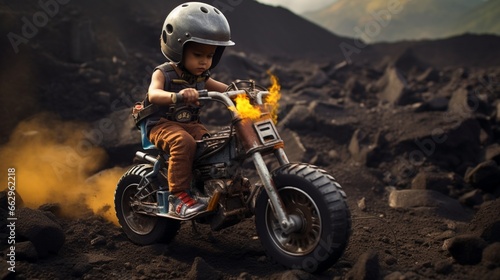 motocross rider on the motorcycle © insta_photos/Stocks